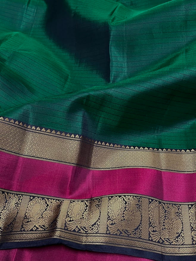 Kimaya lines silk saree green