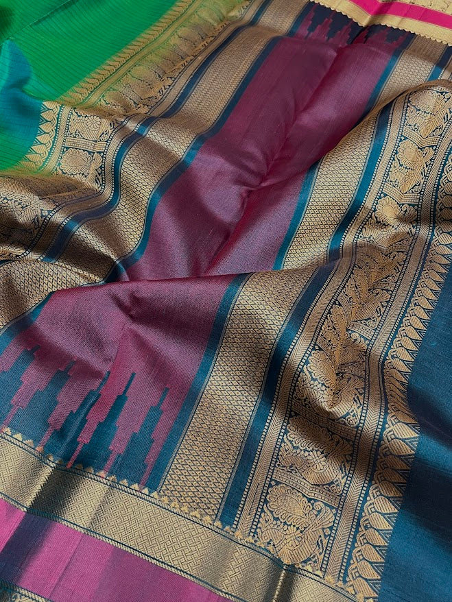 Kimaya lines silk saree green