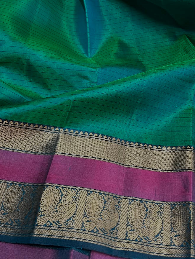 Kimaya lines silk saree green