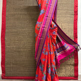 Mila Love Potion Thread Woven Border Silk Saree