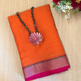 Mishrita Tangerine Chiffon saree