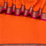 Mishrita Tangerine Chiffon saree