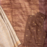 Maya Checkered Tussar Saree