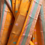 Mila Foliage Thread Woven Border Silk Saree