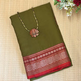 Mishrita Olive Harmony Chiffon saree