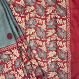 Veena Long Border Tussar Saree