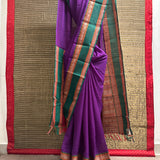 Mishrita Orchid Purple Chiffon saree