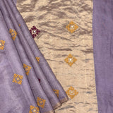 Tushara Zari Checks Tussar Saree