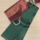 Meera double pallu kanchipuram silk saree