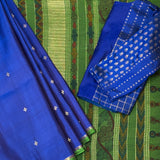 Kalpataru Floral Butta Hand Painted Silk Saree