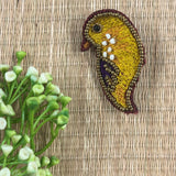Brooches - Colourful Parakeet Face