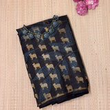 Mila Foliage Dots Kanchipuram Silk Saree