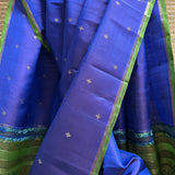 Kalpataru Floral Butta Hand Painted Silk Saree