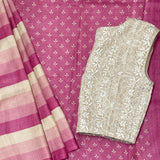 Veena Blush Drift Tussar Saree