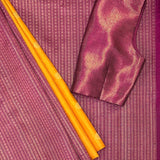 Ranya Ochre Dots Kanchipuram Silk Saree