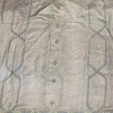 Tushara Sage Grey Kutch Work Tussar Saree