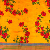 Mila Blossom Thread Woven Border Silk Saree