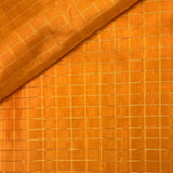 Zari checked Kanchipuram silk fabric
