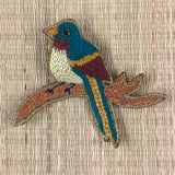 Brooches - Parakeet on the Branch