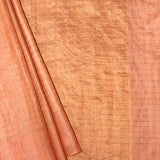 Maya Peach Zari Checks Tussar Saree