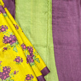 Veena Neon Petals Tussar Saree