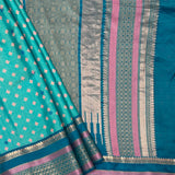 Mila Diamond Duo Thread Woven Border Silk Saree