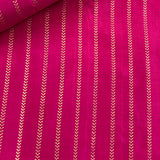 Fuchsia Arrowhead Kanchi Silk Fabric