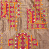 Maya Checkered Tussar Saree