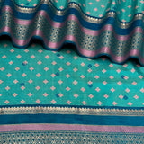 Mila Diamond Duo Thread Woven Border Silk Saree