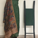 Tussar Cutwork Kurta Set - Green