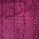 Jhaalar Purple Cutwork Tussar Saree