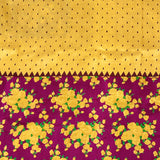 Mila Ochre Colour-Blocked Kanchipuram Silk Saree