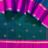 Vera Kolam Contrast Border Kanchipuram Silk Saree