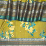 Mila Floral Thread Woven Border Silk Saree