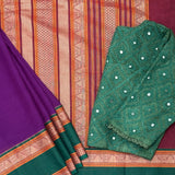 Mishrita Orchid Purple Chiffon saree
