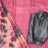 Veena Rose Blush Tussar Saree