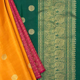 Ranya tricolour kanchipuram silk saree