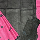 Veena polka tussar saree