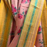 Mila Blossom Thread Woven Border Silk Saree