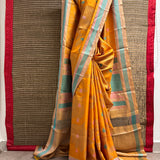 Mila Foliage Thread Woven Border Silk Saree