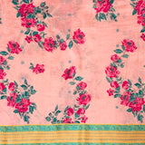 Mila Blossom Thread Woven Border Silk Saree