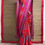 Mila Love Potion Thread Woven Border Silk Saree