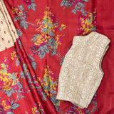 Veena Long Border Tussar Saree
