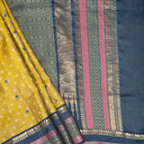 Mila Diamond Duo Thread Woven Border Silk Saree