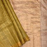 Maya Checkered Tussar Saree