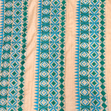 Beige Tussar Lambhani Embroidered saree