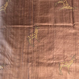Tussar kantha embroidered saree