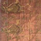 Tussar kantha embroidered saree