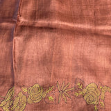 Tussar kantha embroidered saree
