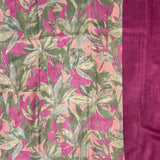 Veena Purple Floral Tussar Saree